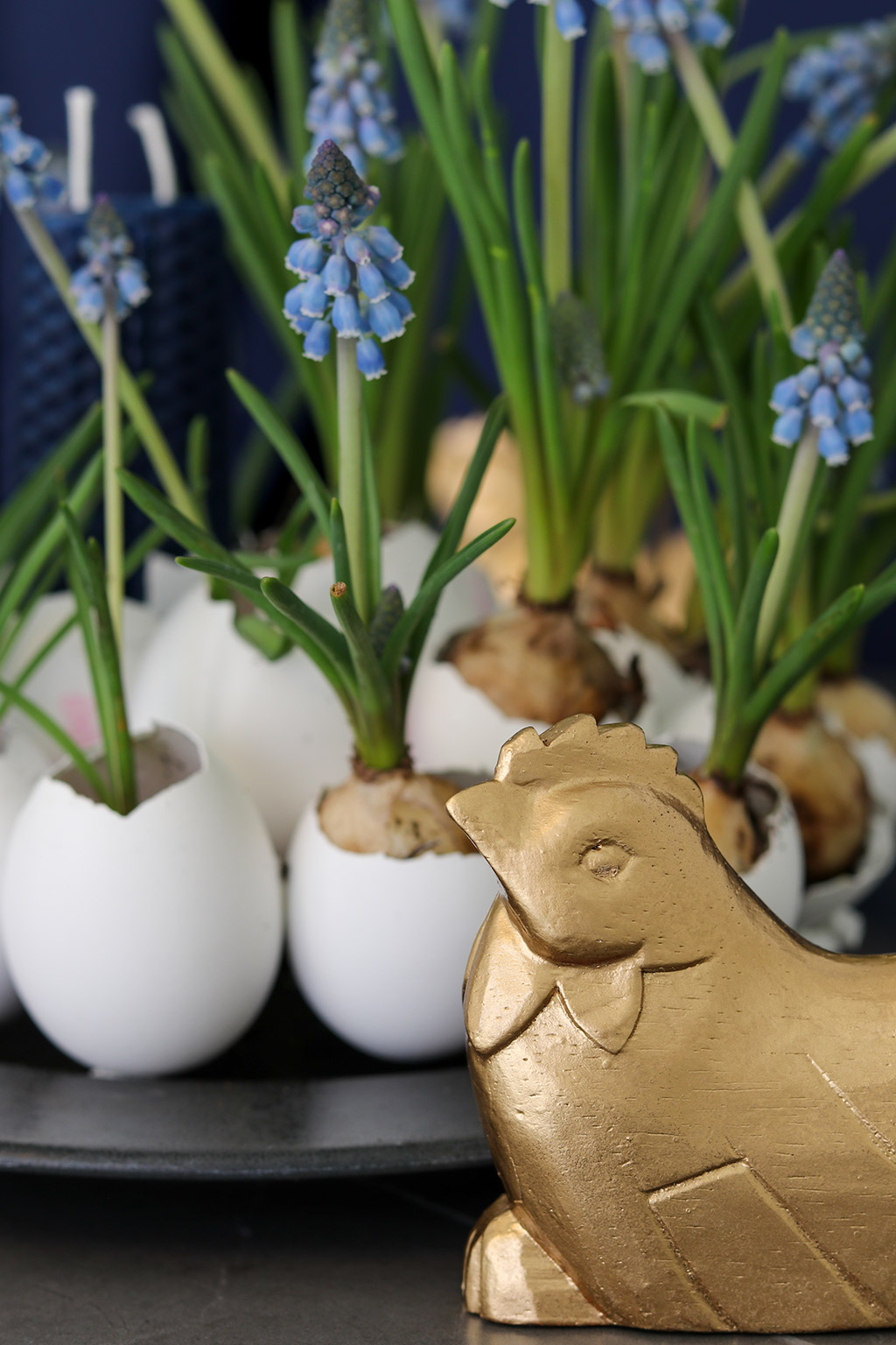 DIY påskepynt - nem idé med genbrug og spraymaling