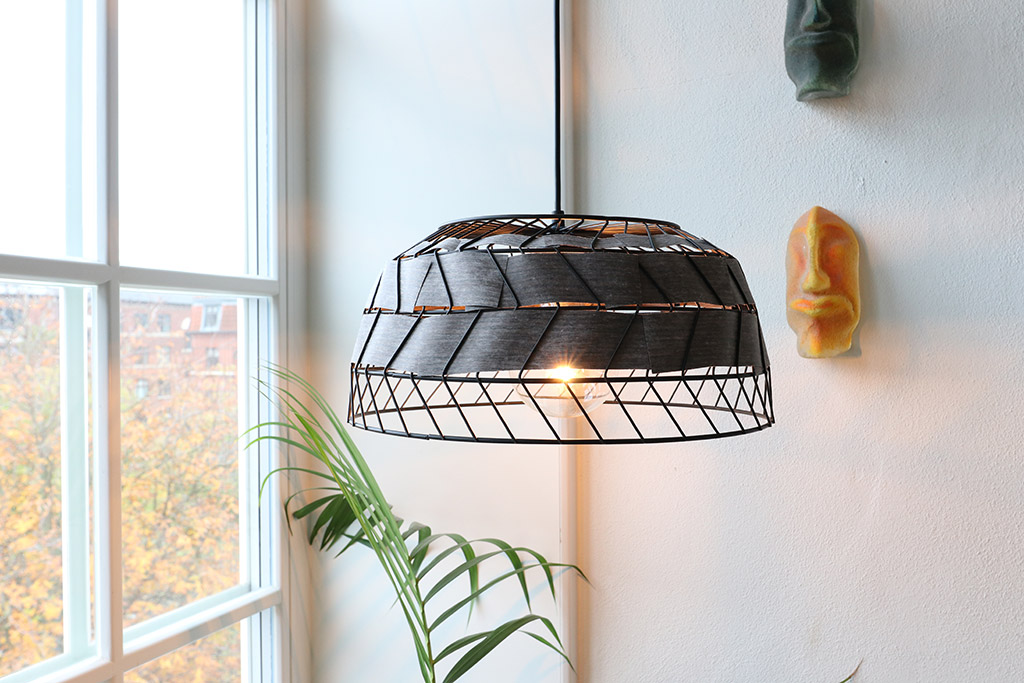 DIY industriel lampe - genbrug en gammel kurv og få en flot pendel